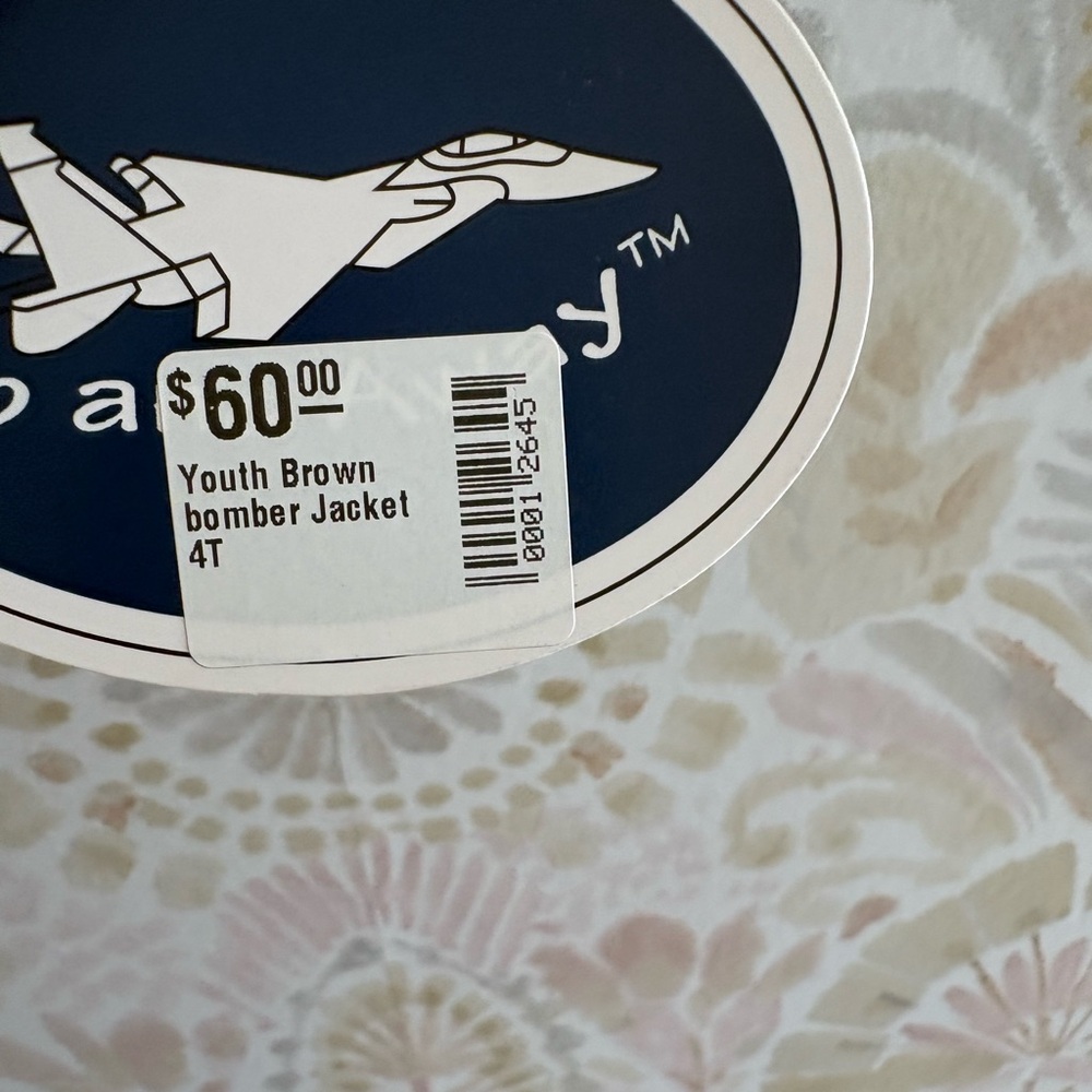 NWT Up and Away Children's Medium-Weight A-2 Bomber Jacket - Picture 3 of 9